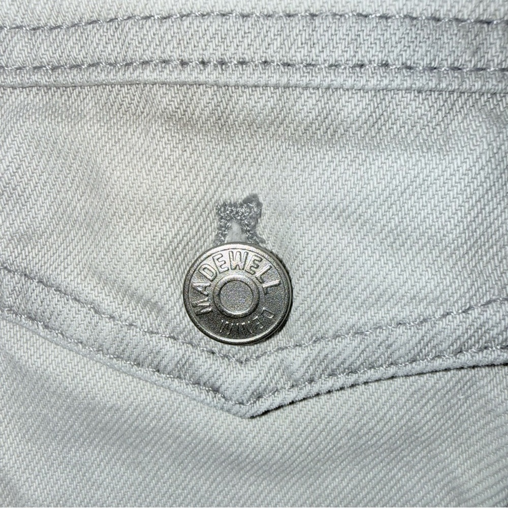 Madewell - NWT Women’s The Trucker crop jean jacket Glenrich wash denim size XS - Picture 6 of 9